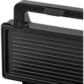 Adler Sviestmaižu tosteris AD 3073, 1000 W, 2 plāksnes, nerūsējošais tērauds/melns, vertikāla uzglabāšana, neslīdošas kājiņas (AD 3073)