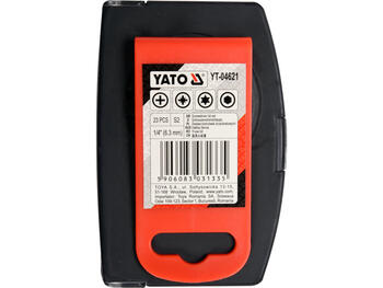 Yato набор ударных бит YT-04621, 23 шт, 1/4