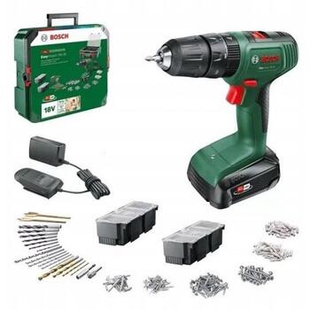 Bosch EasyImpact 18V-40 06039D810C, triecienurbjmašīna-skrūvgriezis, 18V, 2Ah, 40Nm, 13mm, 2 ātrumi, LED, bezsuku (06039D810C)