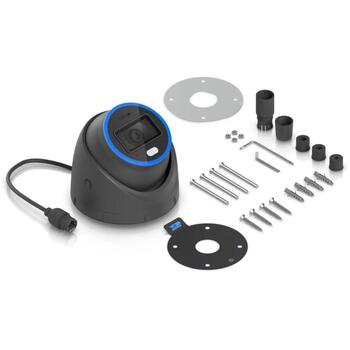 Ubiquiti AI Turret UVC-AI-Turret-B, камера наблюдения, черная, 4K, 8MP, CMOS, 109.9°, ИК ночное видение, PoE+, двустороннее аудио (UVC-AI-Turret-B)