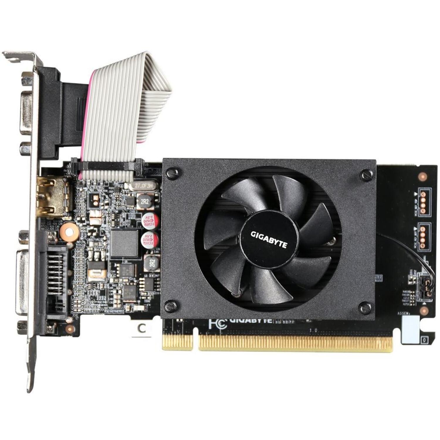 Gigabyte Videokarte GV-N710D3-2GL 2.0, 2 GB, DDR3, DVI-D 1, HDMI 1, PCIe 2.0, 1600 MHz, 954 MHz (GV-N710D3-2GL 2.0)