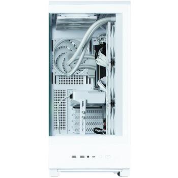 Zalman P50 DS White, Midi Tower korpuss, 4x ARGB ventilators, 1x USB Type-C, 2x USB 3.0, ATX/mATX/Mini-ITX, 7 sloti, 43.5cm GPU (P50 DS White)