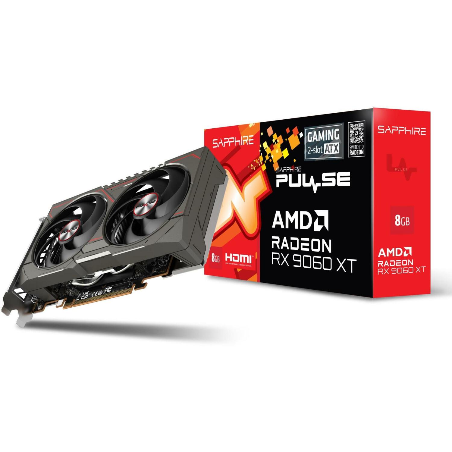 Sapphire Видеокарта 11350-05-20G 8GB GDDR6, 128 бит, 2048 потоковых процессора, 3130 МГц, 2 вентилятора, 7680 x 4320 (11350-05-20G)