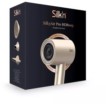 Silkn SilkyAir Pro фен HDB3PE1001, розовое золото, 3 насадки, диффузор, ионизатор, термостойкий коврик, сумка для хранения (HDB3PE1001)