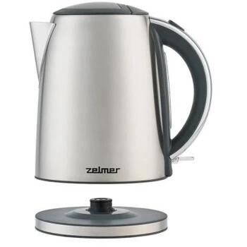 Zelmer Чайник ZCK7930 71505725P, 2200 W, 1.7 л, нержавеющая сталь, скрытый нагревательный элемент, 360° поворот (71505725P)