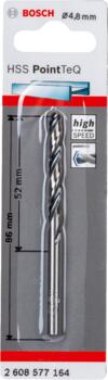Urbis metālam PointTeQ 4,8 x 52 x 86 mm , 1 gab., Urbjmašīnām/skrūvgriežiem POINTTEQ HSS SPIRĀLVEIDA URBIS, 2608577164, BOSCH (2608577164)