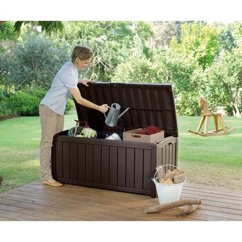 Keter Glenwood Storage Box 390L коричневый, 29193522590, 390L, 128x65x61cm, 13.15kg (29193522590)