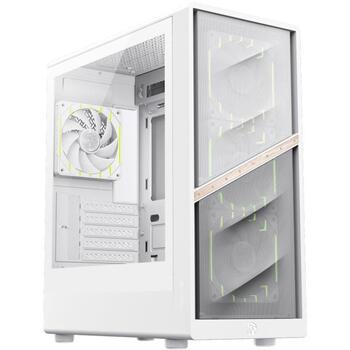 Gamemax Korpuss AERIS 330 MW, 1 x 3,5HDD + 5 x 2,5SSD, 5 paplašināšanas sloti, M-ATX, USB-C, USB 3.0, USB 2.0 (AERIS 330 MW)