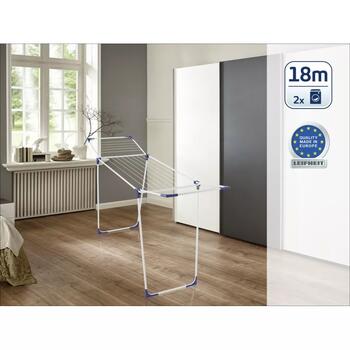 LEIFHEIT Classic 180 Solid 1081621, сушилка для белья, 18м, 4 вешалки, нержавеющая, складная (1081621)