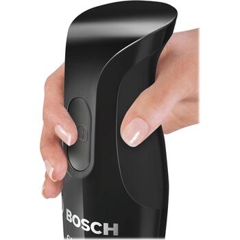 Bosch Ручной блендер MSM2610B, 600 Вт, 1 скорость, длина шнура 1.2 м, пластиковый корпус, черный/серый (MSM2610B)