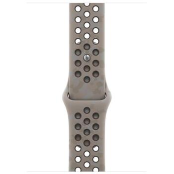 Apple Nike Sport Band ремешок для часов MKTT4ZM/A, 46мм, S/M, 140-190мм, алюминий, серый, умные часы (MKTT4ZM/A)