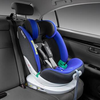 Sparco SK3000I_BL автокресло, 40-150см, 0-36кг, поворот 360°, Isofix, 5-точечные ремни, регулируемый подголовник (SK3000I_BL)