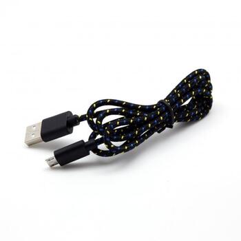 Sbox USB кабель USB-1031B, 1м, USB A M, microUSB M, 480 Mbit/s, оплетка, черный (USB-1031B)