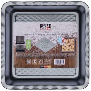 Resto Формочка для выпечки 96115, 25.5x25.5x5 см, углеродная сталь, толщина стенки 0.6 мм, макс. температура 230 °C (96115)