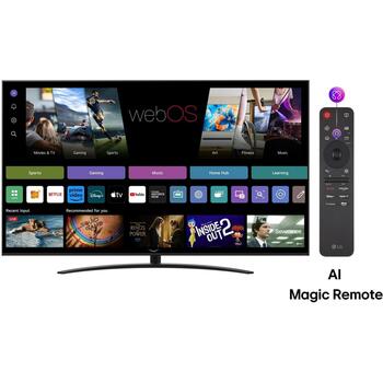 LG televizors 65NANO81A3A, 165.1 cm, 3840 x 2160, 4K Ultra HD, NanoCell, Smart TV, Wi-Fi, Bluetooth, 3 HDMI, 2 USB (65NANO81A3A)