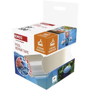 Emos Ремонтная лента F6100, 1м, 100мм, прозрачная, 0.7мм, PVC, UV защита, водонепроницаемая, высокая адгезия (F6100)