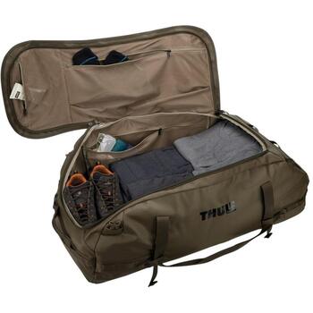 Thule Дорожная сумка 5600 Chasm 3205600, 130L, 2.45kg, полиэстер, глубокий хаки, внутренние сетчатые карманы, запирающиеся молнии (3205600)