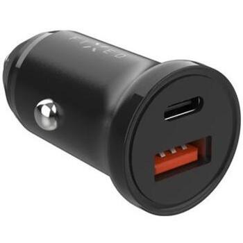 Fixed automašīnas strāvas adapteris, FIXCC20N-CU-BK, 5V/3A, 9V/2.22A, 12V/1.67A, 20W, 2x izejas (FIXCC20N-CU-BK)