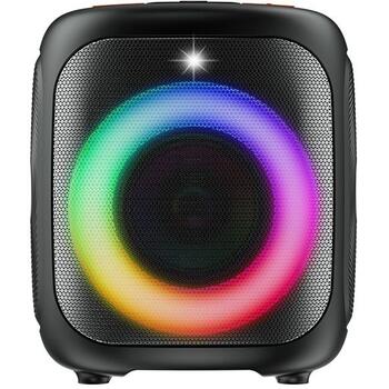 Tracer Cube20 TWS колонка TRAGLO47753, 20W, 3600mAh, Bluetooth 5.4, FM радио, RGB подсветка, 100Hz-20kHz (TRAGLO47753)