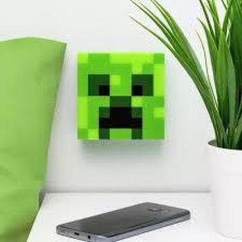 Paladone Minecraft Creeper ночник PP11396MCF, 10x10см, LED, 3 уровня яркости, датчик ночи, наклейка (PP11396MCF)