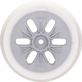 Gumijas slīpšķīvis D 150 īpaši mīksts, Ekscentra slīpmašīnām SLĪPĒŠANAS PAMATNE AR 6 ATVERĒM, 2608601114, BOSCH (2608601114)