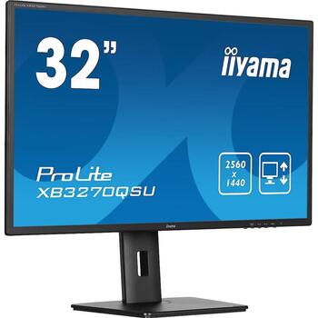 iiyama ProLite XB3270QSU-B1, LED monitor - 31.5 - black (matt), WQHD, IPS, HDMI, DP, ergonomic stand, 100Hz panel (XB3270QSU-B1)