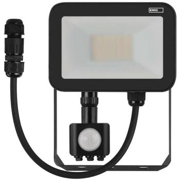 Emos LED прожектор INOVO ZS2722, 20 W, 2200 lm, IP65, 120°, 4000 K, PIR датчик, алюминий, стекло (ZS2722)