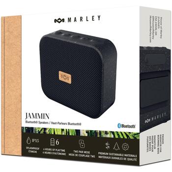 Marley колонка EM-JA026-SB, 5Вт, 14ч, Bluetooth, беспроводная, водонепроницаемая, портативная, черная (EM-JA026-SB)
