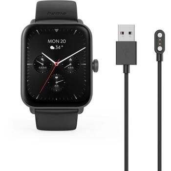 Hama смарт-часы 00178619, 1.65'', IP68, 7 дней, Bluetooth, Android, Apple, черный (00178619)