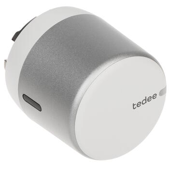 Умный дверной замок Tedee GO 2 с Bluetooth и Wi-Fi для домашней безопасности Серебристый (TDGO2)