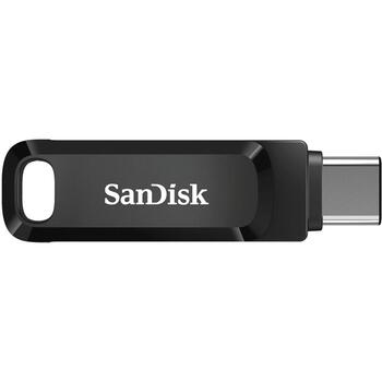 Sandisk Ultra Dual Drive Go USB zibatmiņas disks SDDDC3-256G-G46, 256 GB, 150 MB/s, USB Type-A, USB Type-C, pagriežams dizains (SDDDC3-256G-G46)