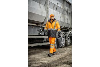 Augstas redzamības jaka HOGERT HT5K346-3XL, oranža 3XL (HT5K346-3XL)