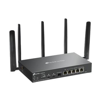 TP-LINK Omada ER706W-4G maršrutētājs, AX3000, 4G+ Cat6, 2402 Mbit/s, 5xLAN, VPN, Wi-Fi 6 (ER706W-4G)