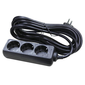Pagarinātājs ar 3 ligzdām 1,5 m ar sazemējumu bez slēdža 3G x 1,5 mm 9037096 BESK (9037096)