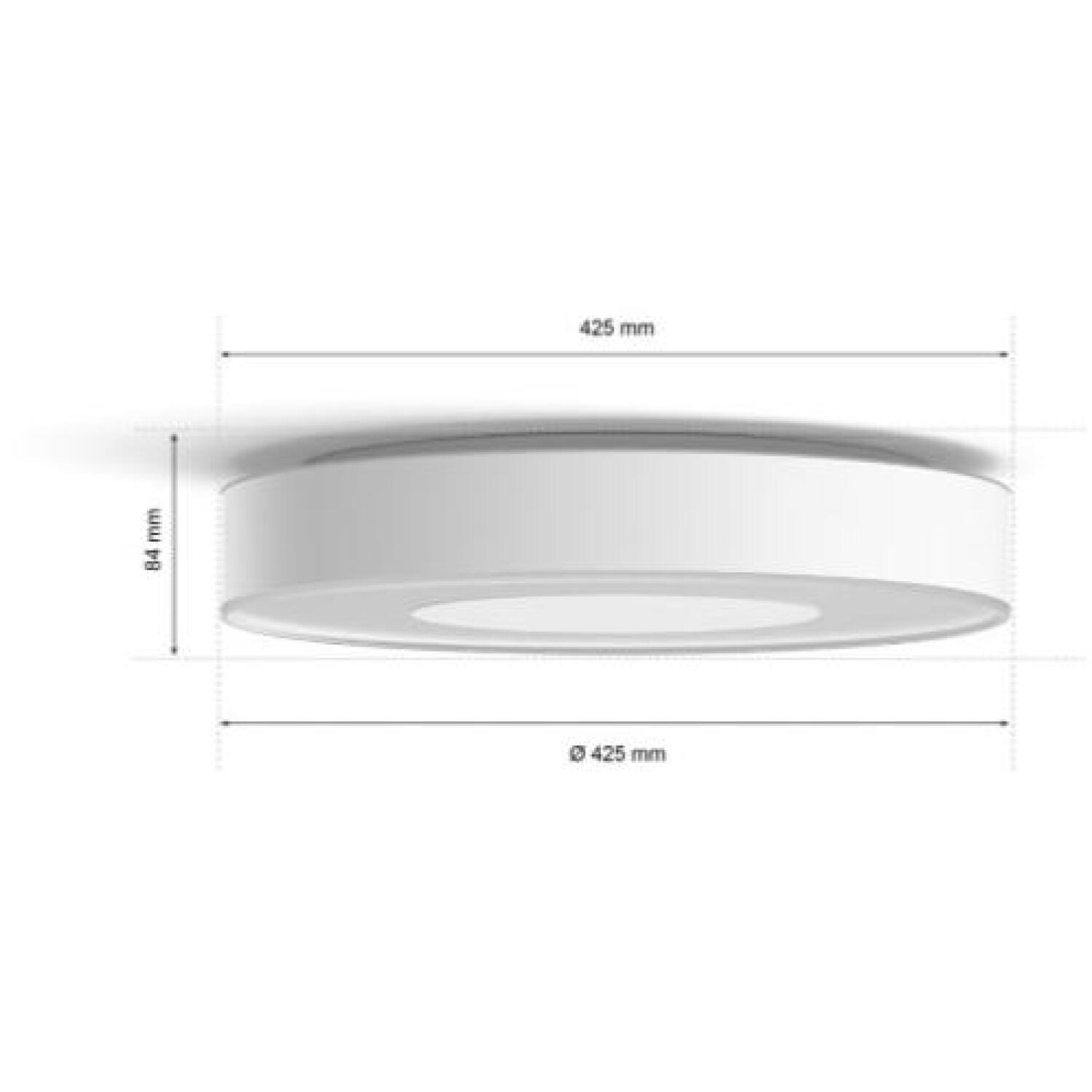 Philips Hue viedā griestu lampa Infuse L 8718696176511, 52.5 W, 2000-6500 K, 3450 lm, LED, Bluetooth, balta, krāsu apgaismojums (8718696176511)