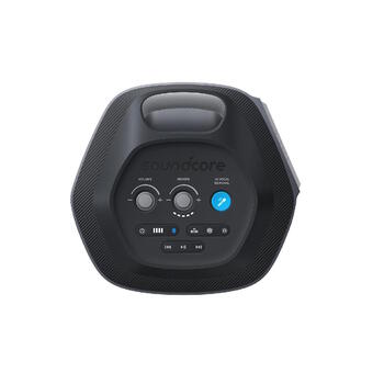 Bluetooth 200W Karaoke Bluetooth Partybox sistēma ar 2 bezvadu mikrofoniem un viedo dziesmas vārdu noņemēju Melns A31A3012 Anker (A31A3012)