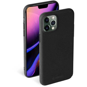 Krusell SandCover Apple iPhone 12 Pro Max 62172, черный, силикон, задняя крышка, беспроводная зарядка, защита от царапин (62172)