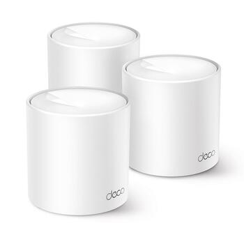 TP-LINK беспроводная точка доступа Deco X10(3-pack), 1500 Мбит/с, 1x10/100/1000M, 1x2.5GbE, DHCP, 3x Deco X10 устройства (DECOX10(3-PACK))