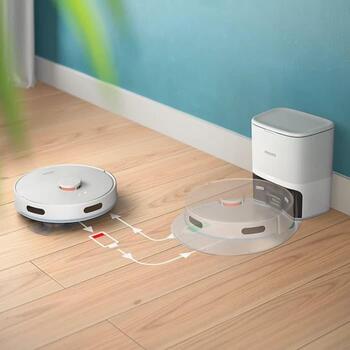 Philips HomeRun 2000 серии робот-пылесос с влажной уборкой XU2100/25, 6000 Па, 120 мин, 2600 мАч, LDS, Wi-Fi, белый (XU2100/25)