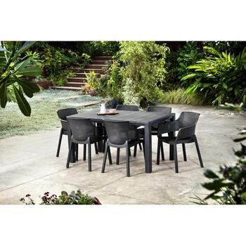 Keter Dārza krēsls Eva 29210109587, 57.7x62.5x79cm, plastmasa, saliekams, laikapstākļiem izturīgs (29210109587)