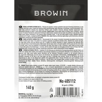 Browin 405112 šķidrā aktīvā ogle 25 L, 140 g, kokosšķiedra, efektivitāte 30 (405112)