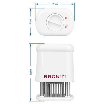 Browin мясной молоток 311401, 56 лезвий, 2.5см, эргономичный, безопасный, более быстрое приготовление (311401)