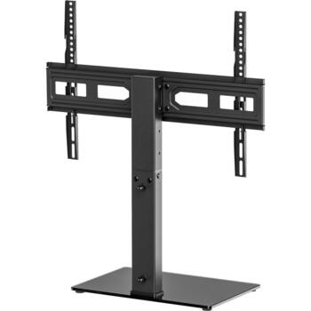 Sbox FS-306 televizora grīdas kronšteins, 37-75'', 40kg, 75x75-600x400, melns, 6 augstuma līmeņi, kabeļu pārvaldība (FS-306)