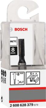 Pirkstfrēze frēze HM B=6 mm, l=16 mm,kāts 8mm, Rokas frēzēm, malu frēzēm GROPJU FRĒZE STANDARD FOR WOOD, 2608628379 BOSCH (2608628379)