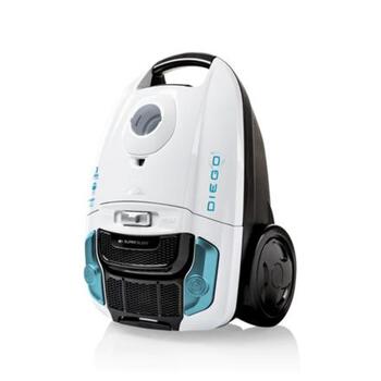 ETA пылесос ETA552190000 Diego, 800 W, 3 L, белый/синий, с мешком, HEPA фильтр, телескопическая труба (ETA552190000)