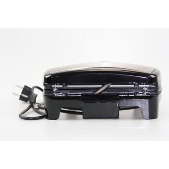 Brock SSM 2004 SS sendviču tosteris, 750W, 4 sviestmaizes, 23,5x13cm, nepiedegošs pārklājums, melns/nerūsējošais tērauds (SSM 2004 SS)