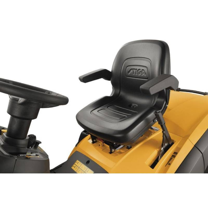 Бензиновый садовый трактор для больших газонов мощный Honda 688cc 13.4kW 122см до 8000м² с травосборником Estate 9122 W STIGA (2T1310381/ST2)