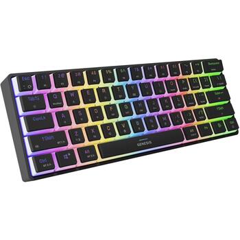 Genesis THOR 660 G2 игровая клавиатура, NKG-1916, 2.4GHz, Bluetooth, USB-C, 61 клавиша, RGB, линейный, черный (NKG-1916)