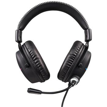 Acer Austiņas NHW200 GP.HDS11.02E, 3.5 mm, melnas, 22Ω, -42dB, 50mm, RGB gaismas, vadu savienojums (GP.HDS11.02E)