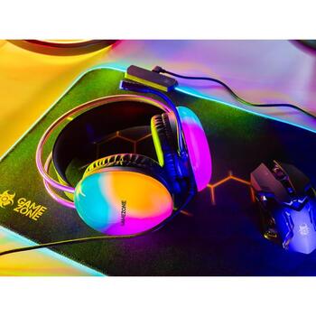 Tracer Наушники TRASLU47627, 240г, 20-20000Гц, 50мм, 32Ω, 3.5мм, USB, RGB подсветка, фиксированный микрофон (TRASLU47627)